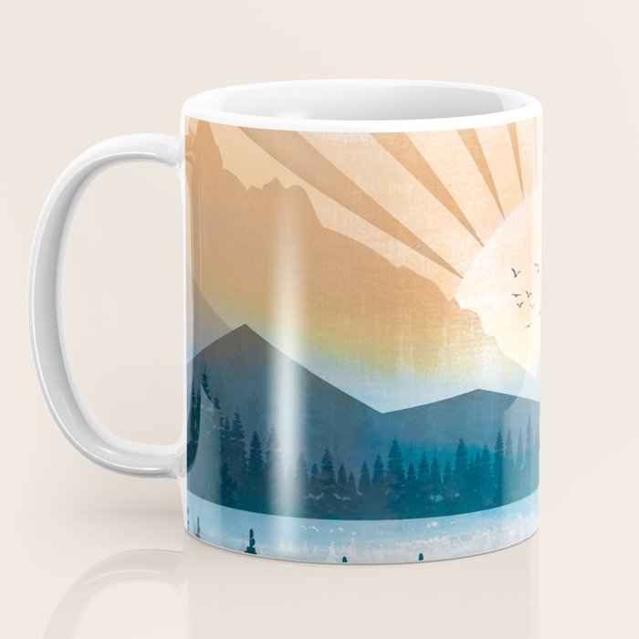 Mountain Lake Sunrise Coffee Mug Gallery Image 3
