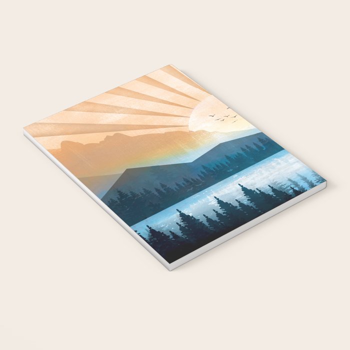 Mountain Lake Sunrise Notebook Gallery Image 3