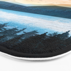 Mountain Lake Sunrise Bath Mat Gallery Image 3