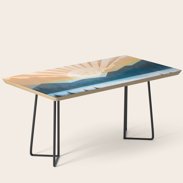 Mountain Lake Sunrise Coffee Table Gallery Image 1