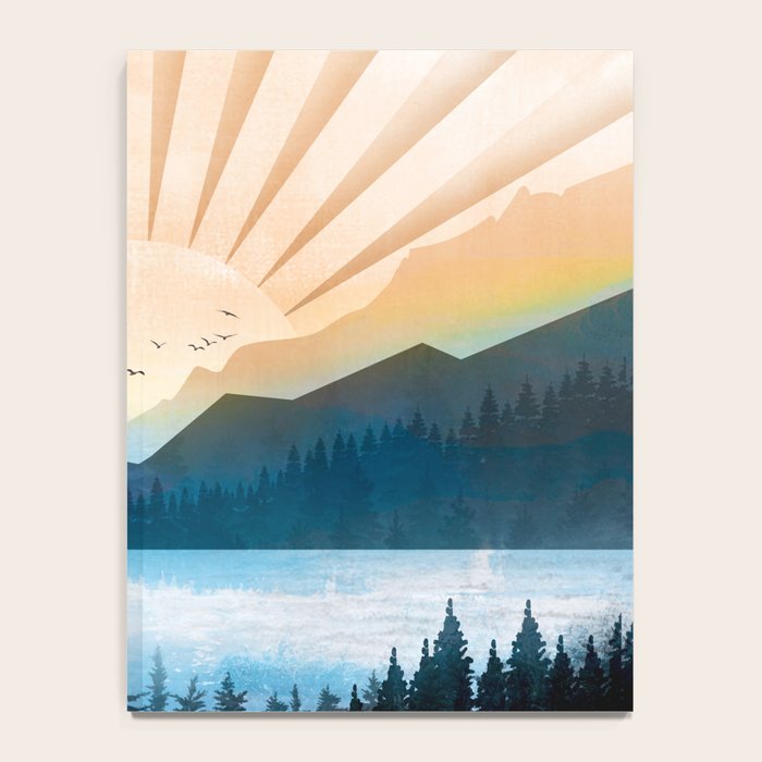 Mountain Lake Sunrise Notebook Gallery Image 4