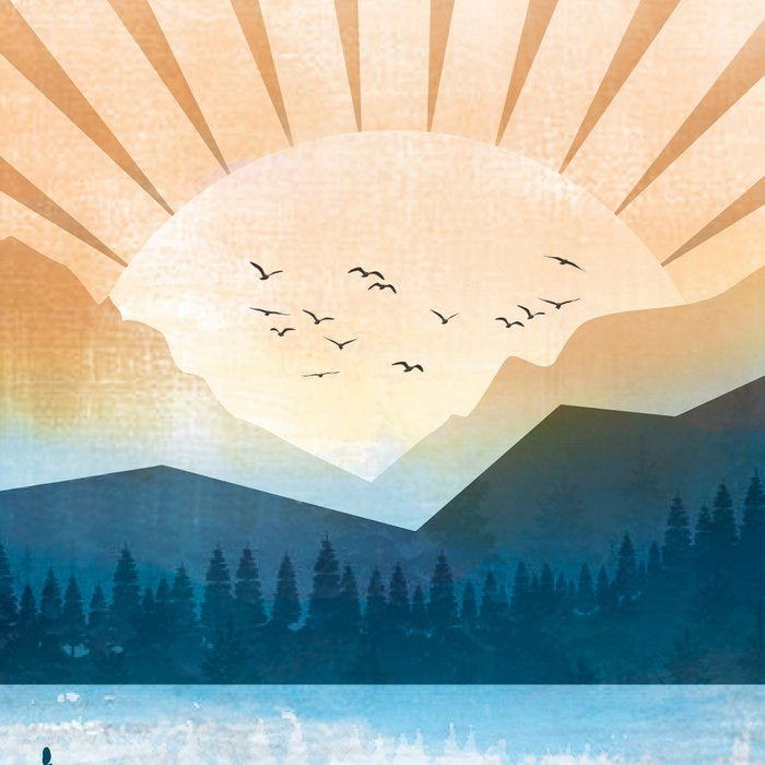 Mountain Lake Sunrise Coffee Mug Gallery Image 2