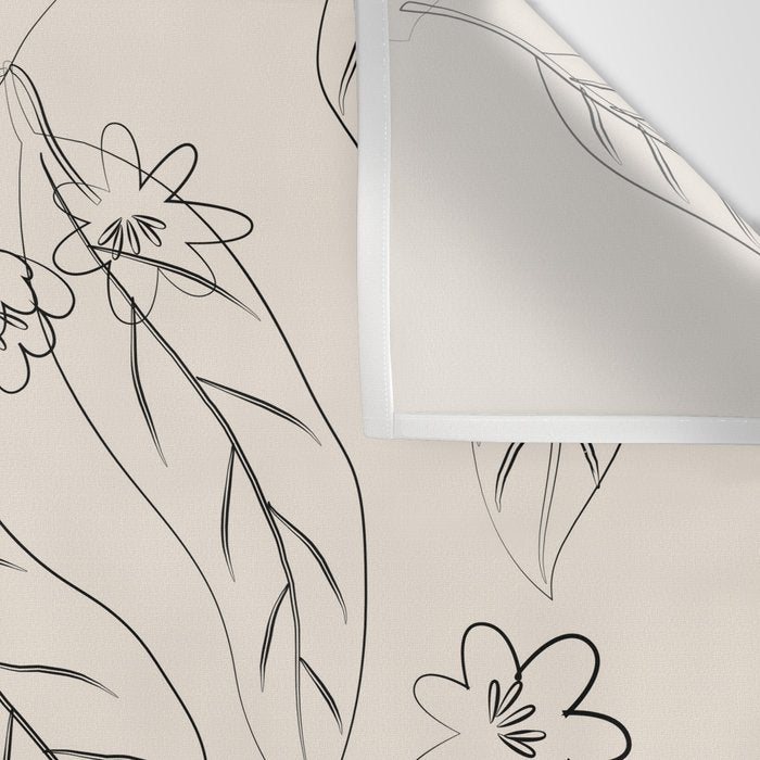 Peaches - Line Art 2 Wall Tapestry Gallery Image 3