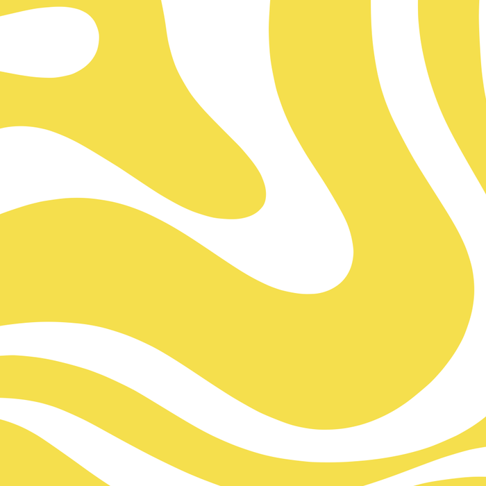 Retro Modern Liquid Swirl Abstract Pattern Square in Lemon Yellow and White Coffee Mug Gallery Image 2