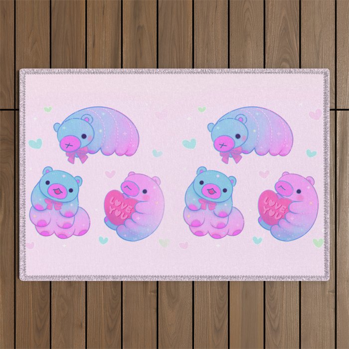 Tardi bear Outdoor Rug Gallery Image 1