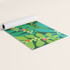 Mistletoe Greenery Illustration Yoga Mat Gallery Image 2