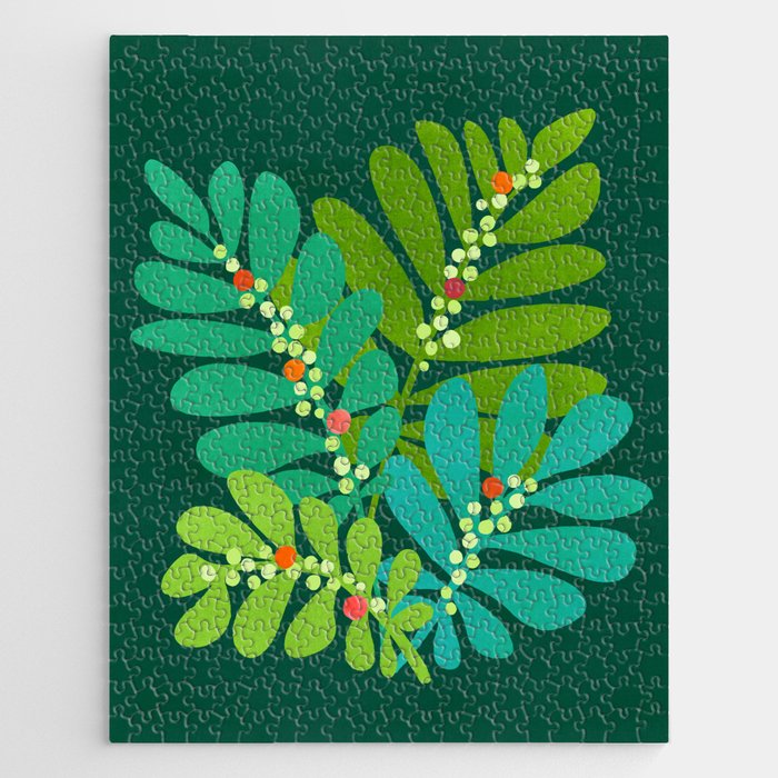 Mistletoe Greenery Illustration Jigsaw Puzzle Gallery Image 1