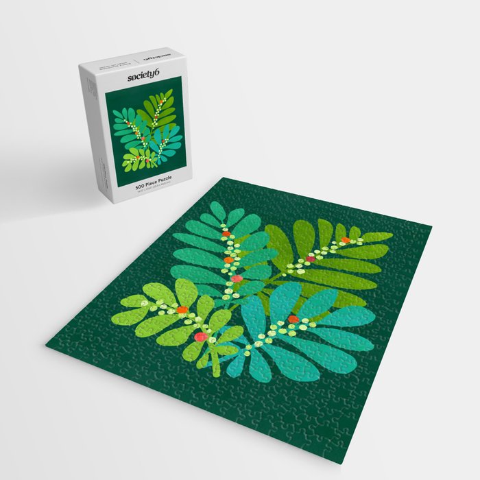 Mistletoe Greenery Illustration Jigsaw Puzzle Gallery Image 2