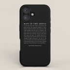 The Man In The Arena, Theodore Roosevelt Quote, iPhone Case Gallery Image 1