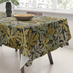 Floral Meadow In Spring Green II Tablecloth Gallery Image 3