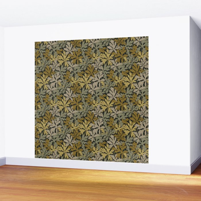 Floral Meadow In Spring Green II Wall Mural Gallery Image 2