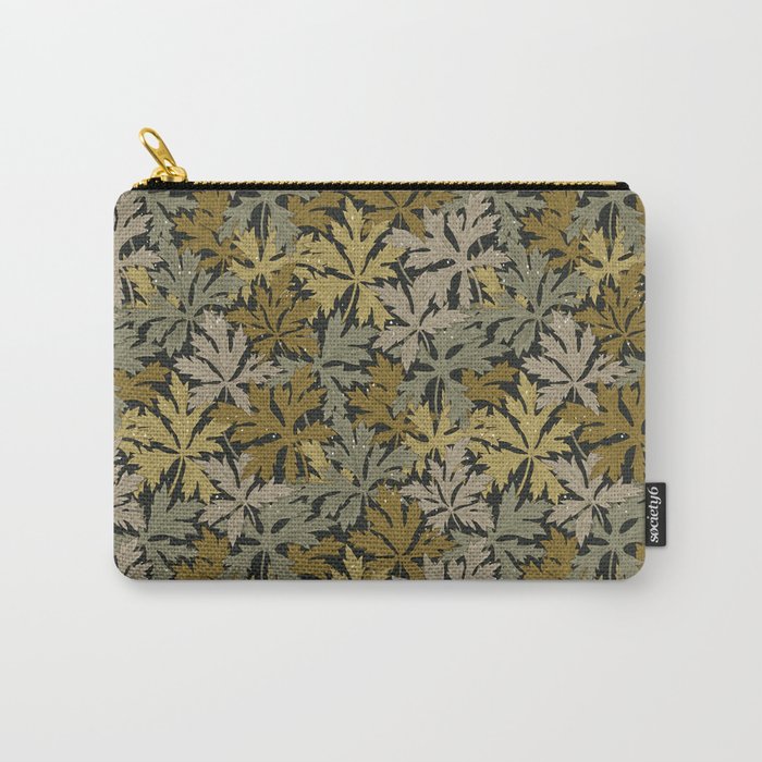 Floral Meadow In Spring Green II Carry All Pouch Gallery Image 1