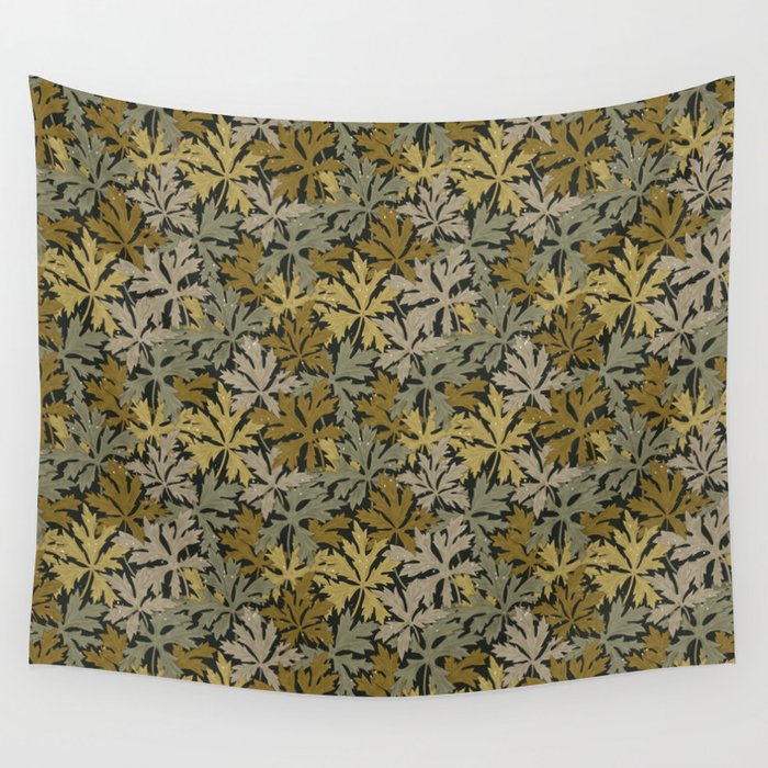 Floral Meadow In Spring Green II Wall Tapestry Gallery Image 1