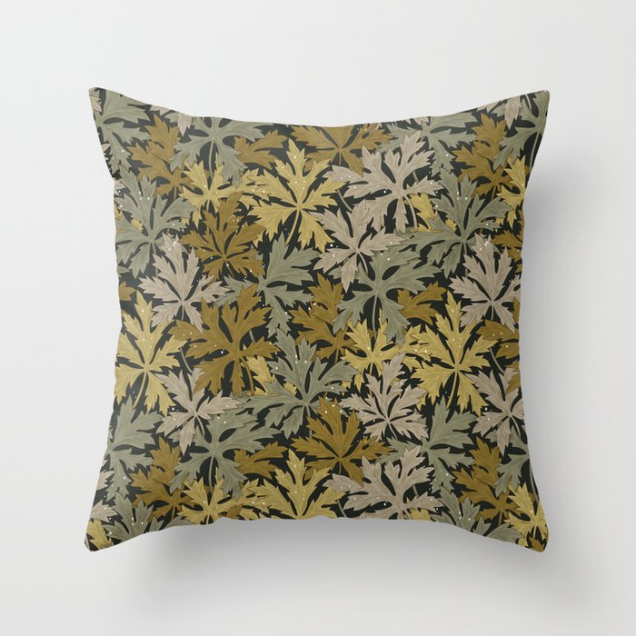 Floral Meadow In Spring Green II Throw Pillow Gallery Image 6