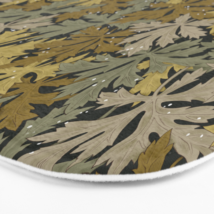 Floral Meadow In Spring Green II Bath Mat Gallery Image 3