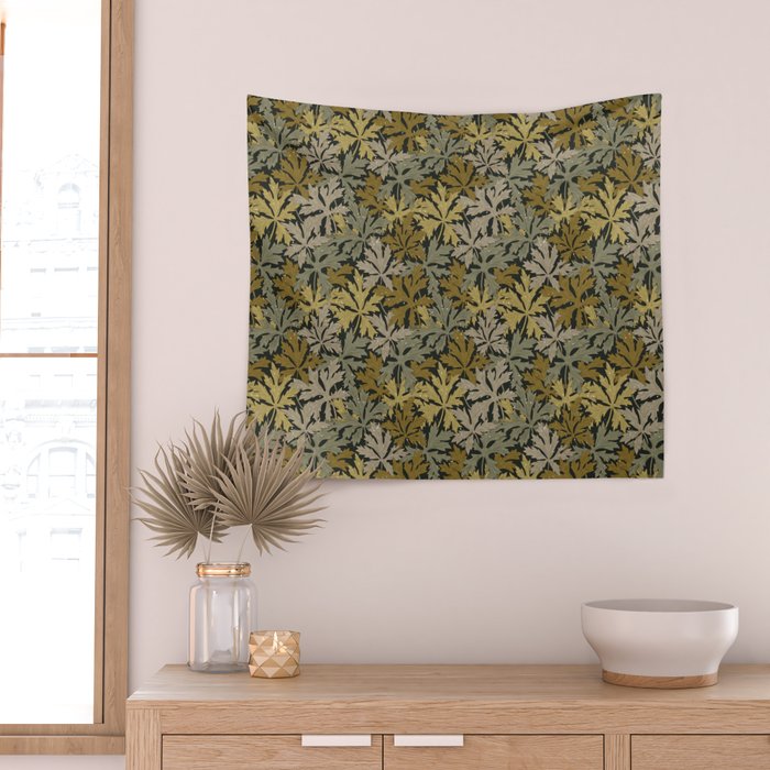 Floral Meadow In Spring Green II Wall Tapestry Gallery Image 2