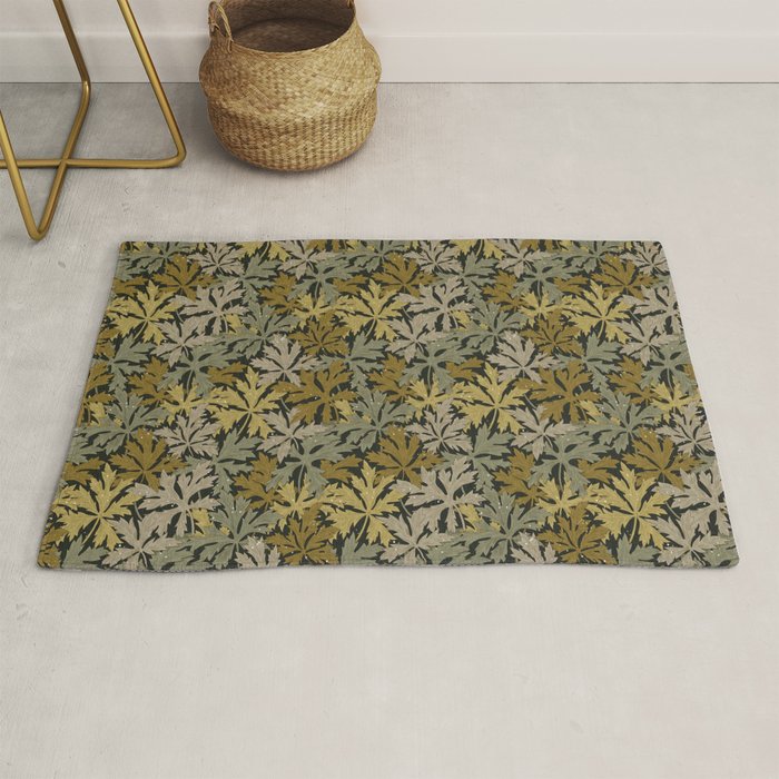 Floral Meadow In Spring Green II Rug Gallery Image 1