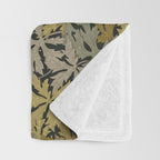 Floral Meadow In Spring Green II Throw Blanket Gallery Image 3