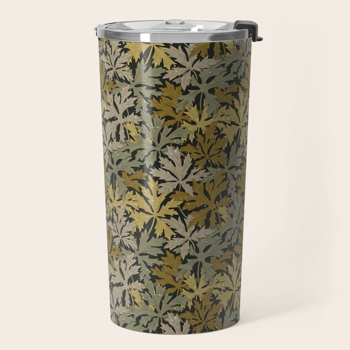 Floral Meadow In Spring Green II Travel Mug Gallery Image 2