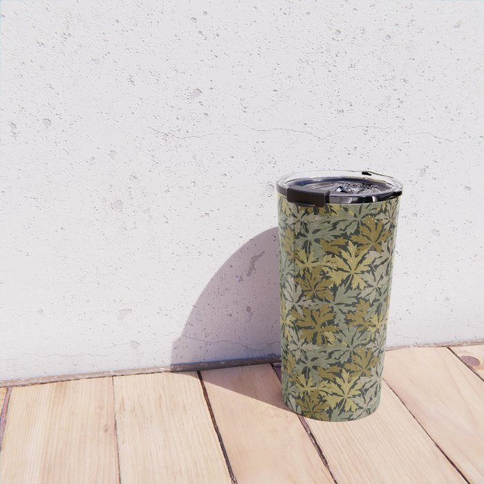 Floral Meadow In Spring Green II Travel Mug Gallery Image 4