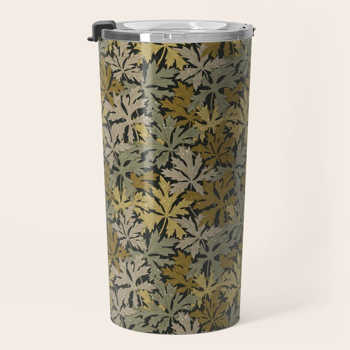 Floral Meadow In Spring Green II Travel Mug Gallery Image 3