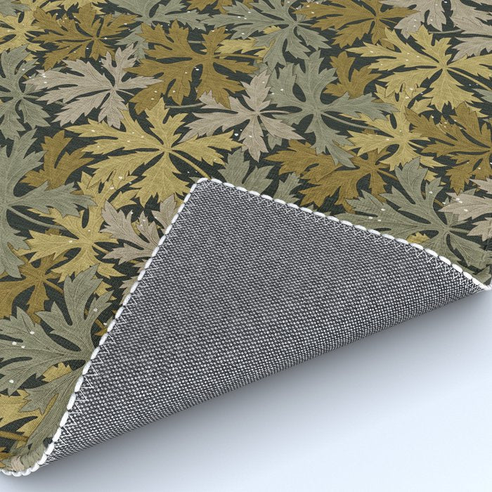 Floral Meadow In Spring Green II Rug Gallery Image 4