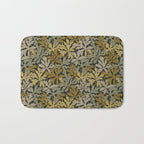 Floral Meadow In Spring Green II Bath Mat Gallery Image 1
