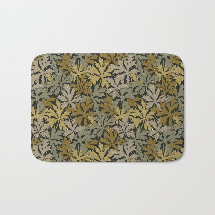 Floral Meadow In Spring Green II Bath Mat Gallery Image 1