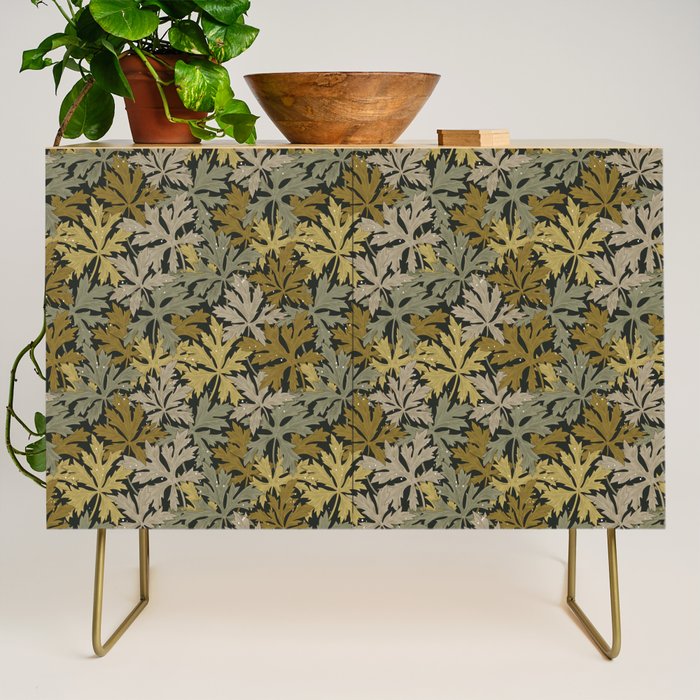 Floral Meadow In Spring Green II Credenza Gallery Image 1