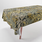 Floral Meadow In Spring Green II Tablecloth Gallery Image 1