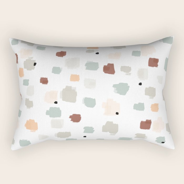 Bloom Field - Peach Rectangular Pillow Gallery Image 2