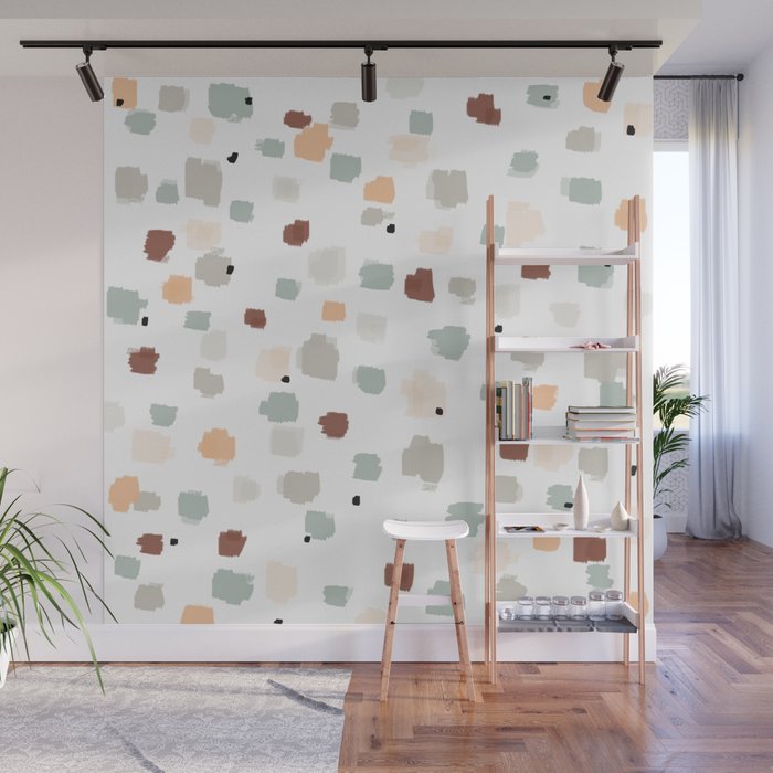 Bloom Field - Peach Wall Mural