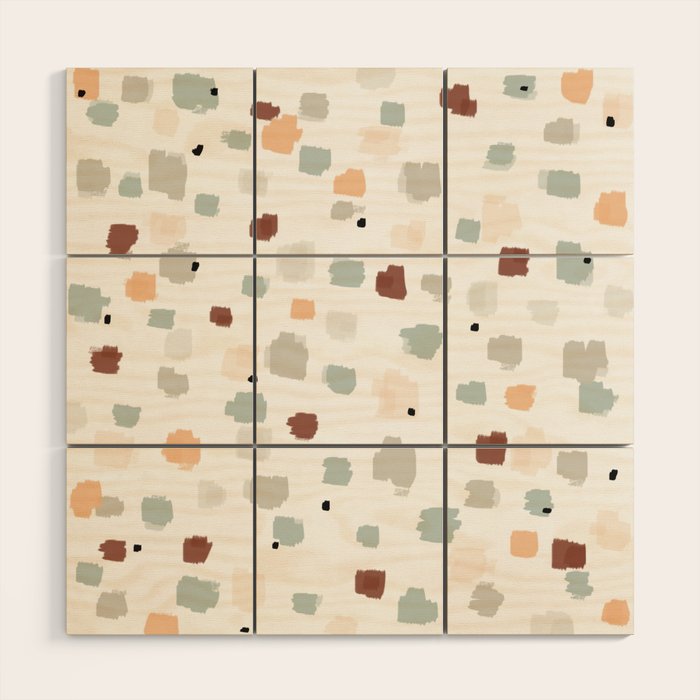 Bloom Field - Peach Wood Wall Art Gallery Image 1