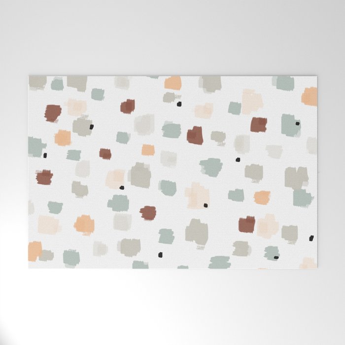 Bloom Field - Peach Welcome Mat Gallery Image 1
