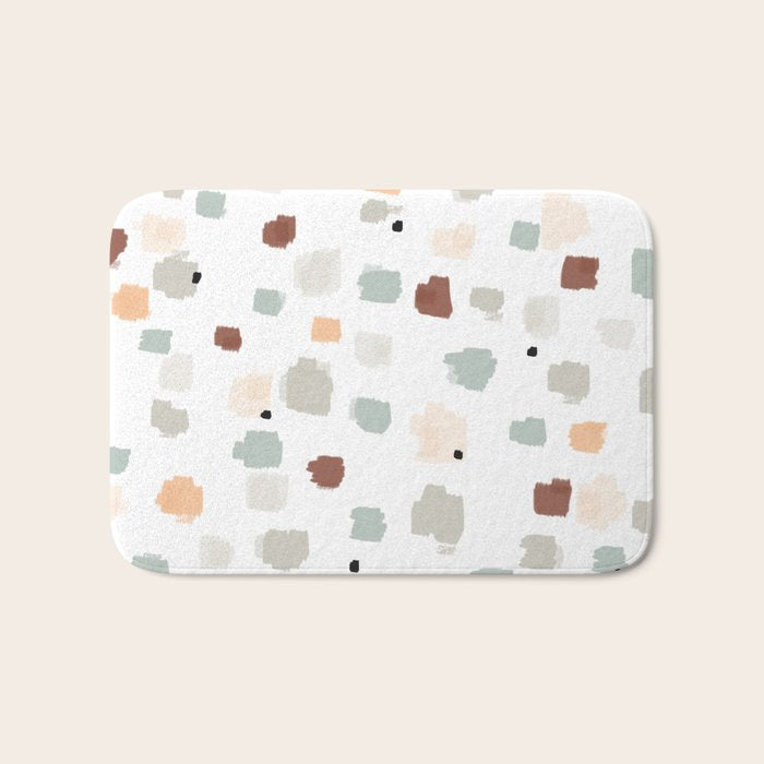 Bloom Field - Peach Bath Mat Gallery Image 1