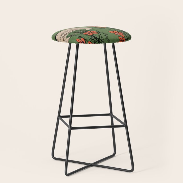 Floral Jellyfishes 2 Stool Gallery Image 1
