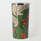 Floral Jellyfishes 2 Travel Mug Gallery Image 1