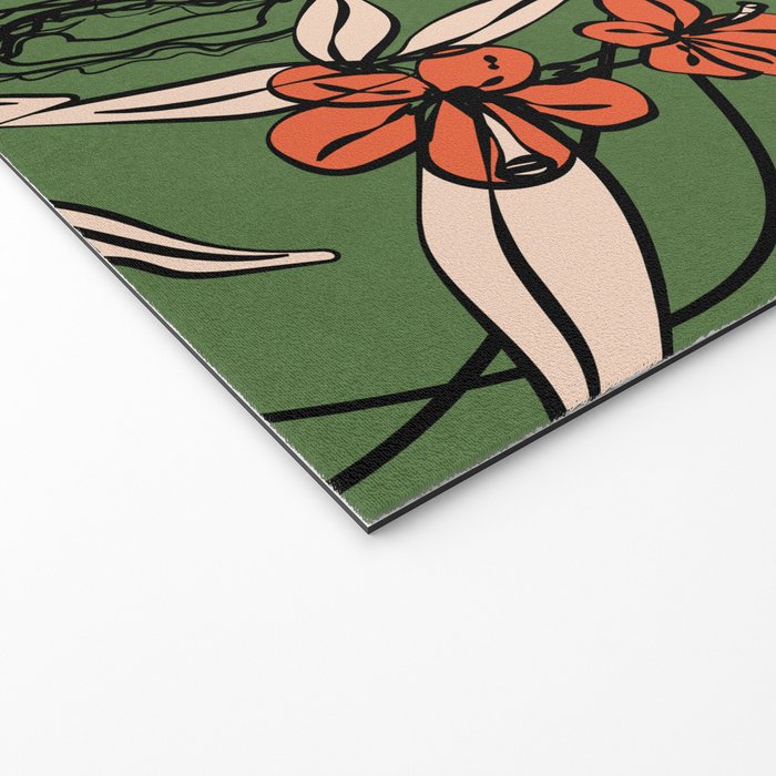 Floral Jellyfishes 2 Welcome Mat Gallery Image 2