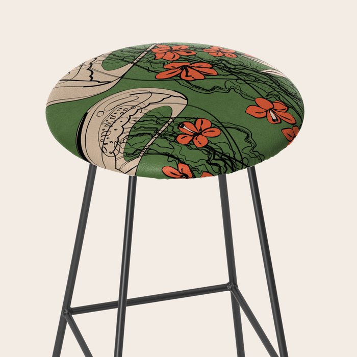 Floral Jellyfishes 2 Stool Gallery Image 2