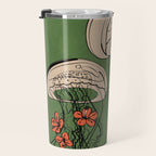 Floral Jellyfishes 2 Travel Mug Gallery Image 3