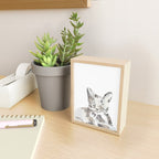 Minimalist Line Art Cat Mini Art Print Gallery Image 2