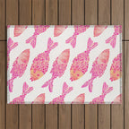 Indonesian Fish Duo - Pink Palette Outdoor Rug Gallery Image 1
