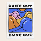 Sun's Out Buns Out (with Lettering) Poster Gallery Image 4