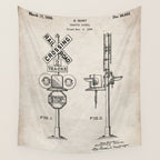 Railroad Crossing Patent - Train Crossing Art - Antique Wall Tapestry Gallery Image 4