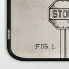 Railroad Crossing Patent - Train Crossing Art - Antique Laptop Sleeve Gallery Image 3