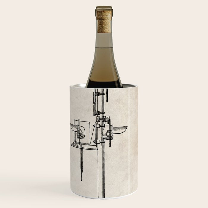 Railroad Crossing Patent - Train Crossing Art - Antique Wine Chiller Gallery Image 3
