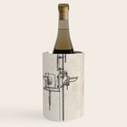 Railroad Crossing Patent - Train Crossing Art - Antique Wine Chiller Gallery Image 3