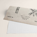Railroad Crossing Patent - Train Crossing Art - Antique Wrapping Paper Gallery Image 2
