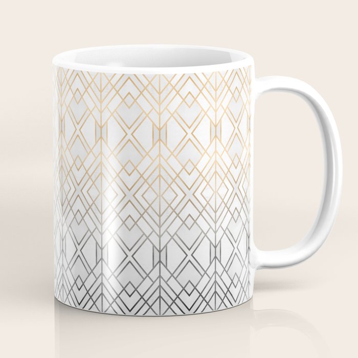 Gold And Grey Geo Coffee Mug Gallery Image 1