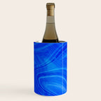 Royal Blue Swirl Marble Wine Chiller Gallery Image 1
